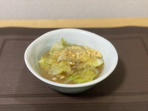 包丁要らず！春キャベツの春雨スープ